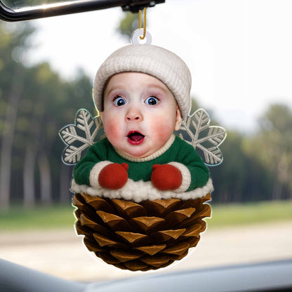 Celebrate Your First Christmas, Baby In Pine Cone