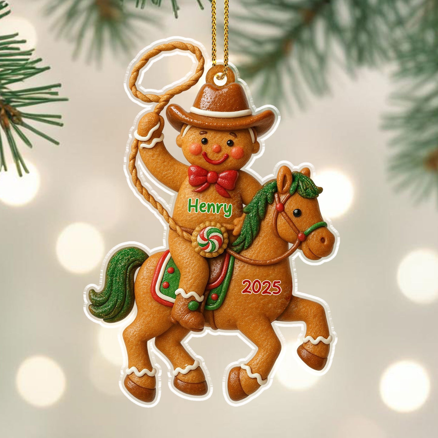 Celebrate A Joyful Christmas With Cowboy And Horse
