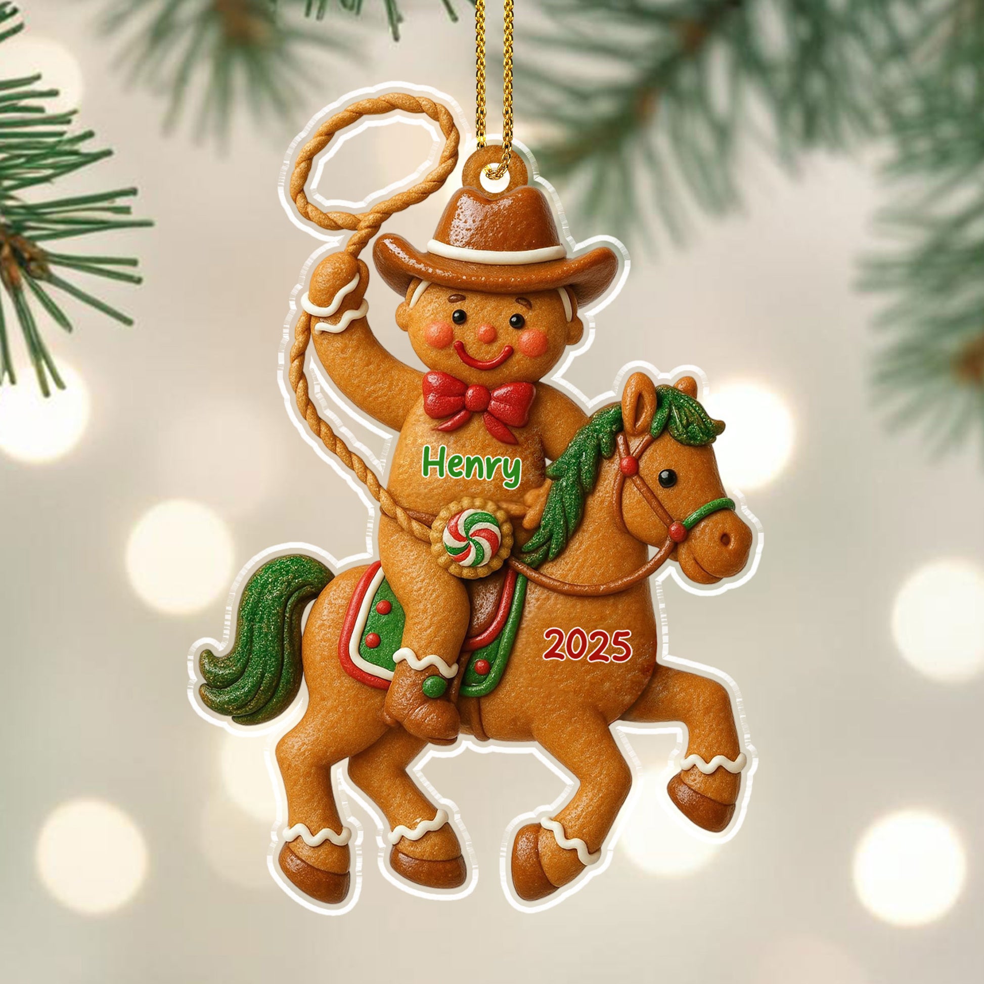 Celebrate A Joyful Christmas With Cowboy And Horse