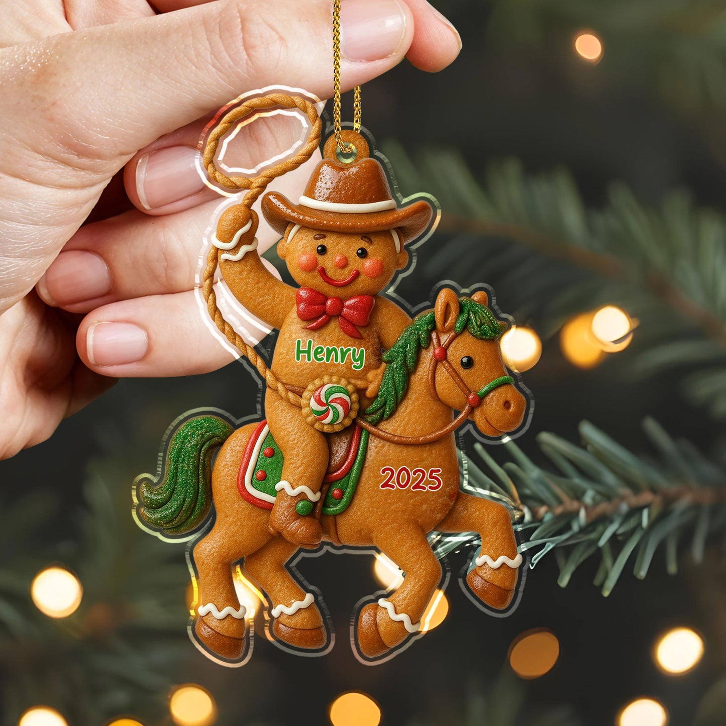 Celebrate A Joyful Christmas With Cowboy And Horse