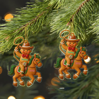 Celebrate A Joyful Christmas With Cowboy And Horse