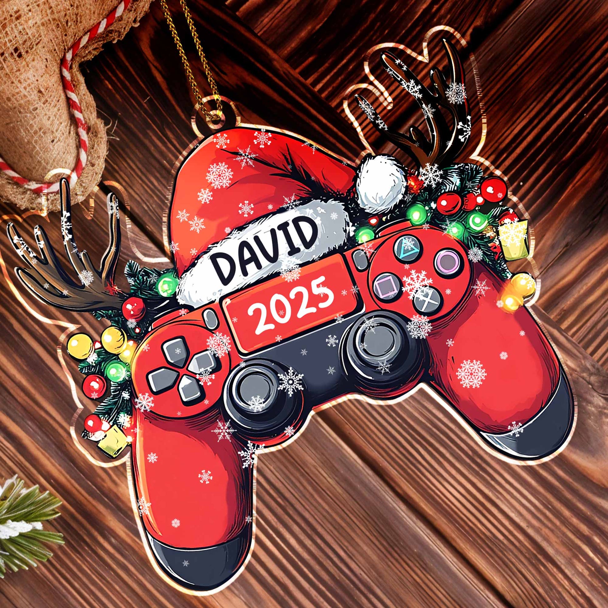 Celebrate With A Personalized Gaming-Themed Ornament
