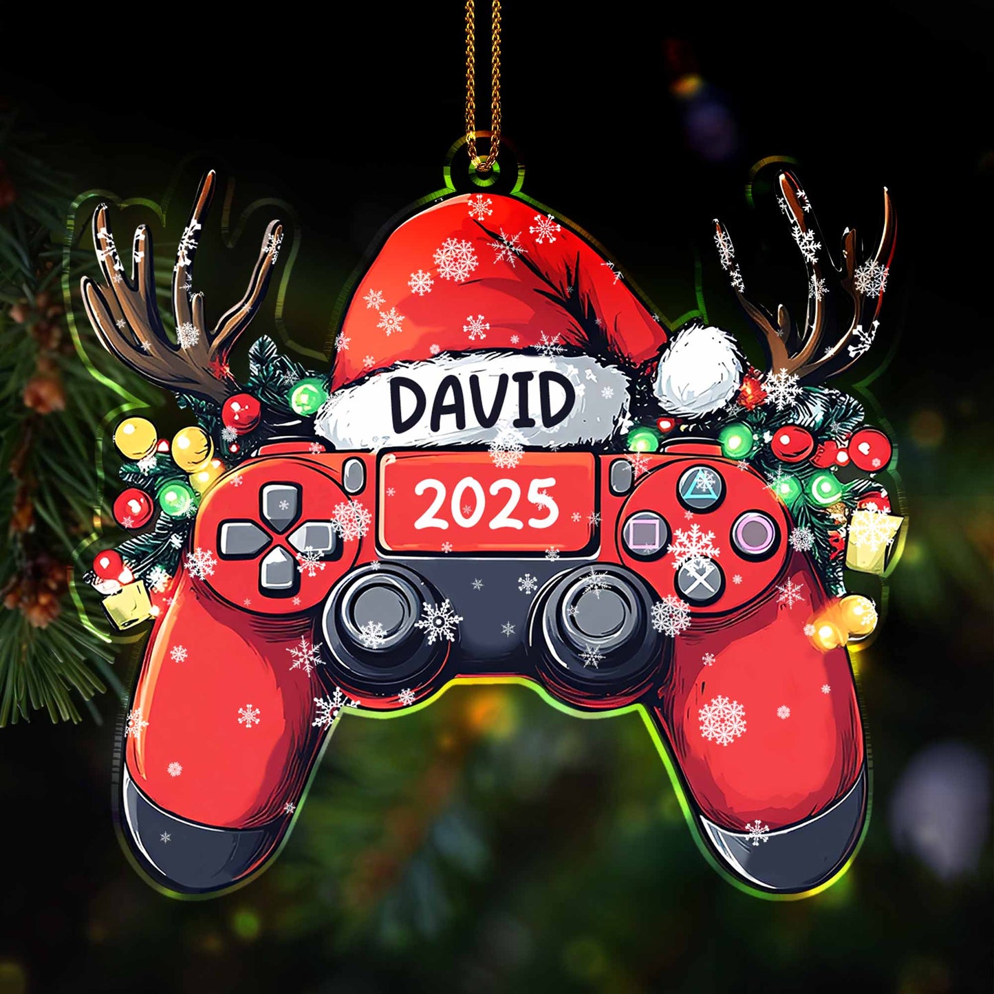 Celebrate With A Personalized Gaming-Themed Ornament