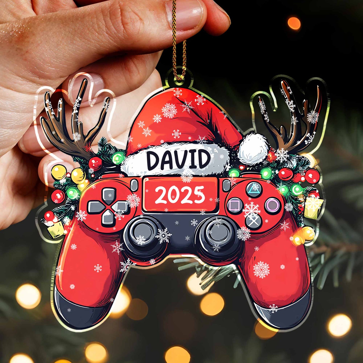 Celebrate With A Personalized Gaming-Themed Ornament