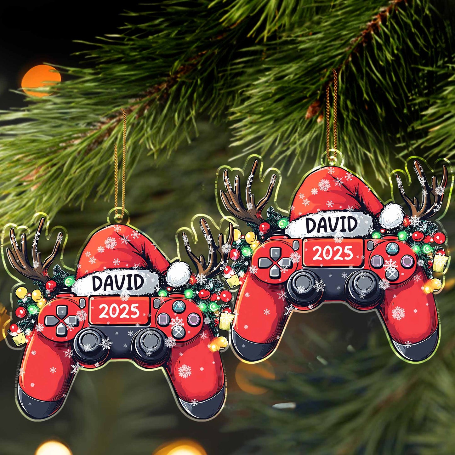 Celebrate With A Personalized Gaming-Themed Ornament