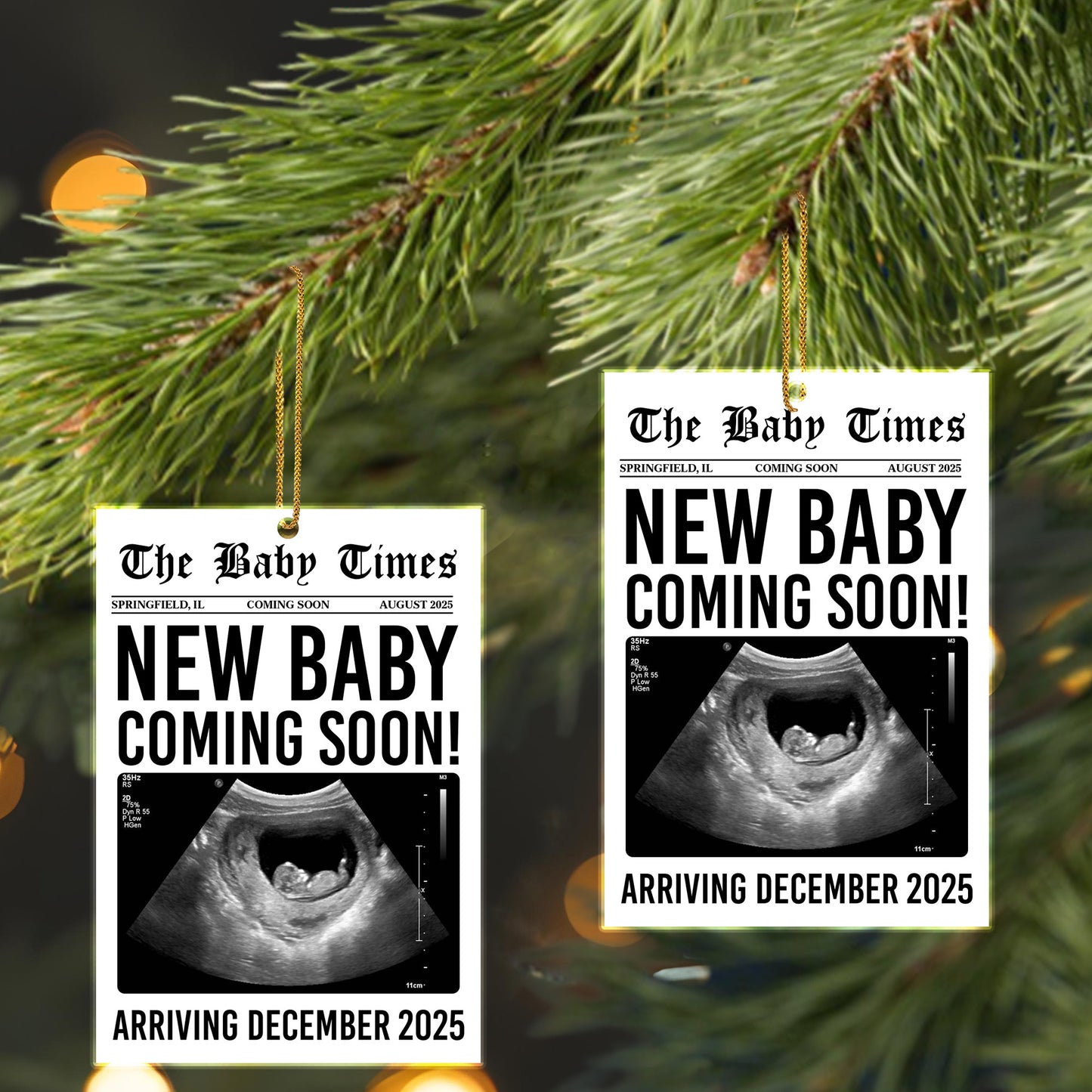 New Baby Coming Soon With Ultrasound Image