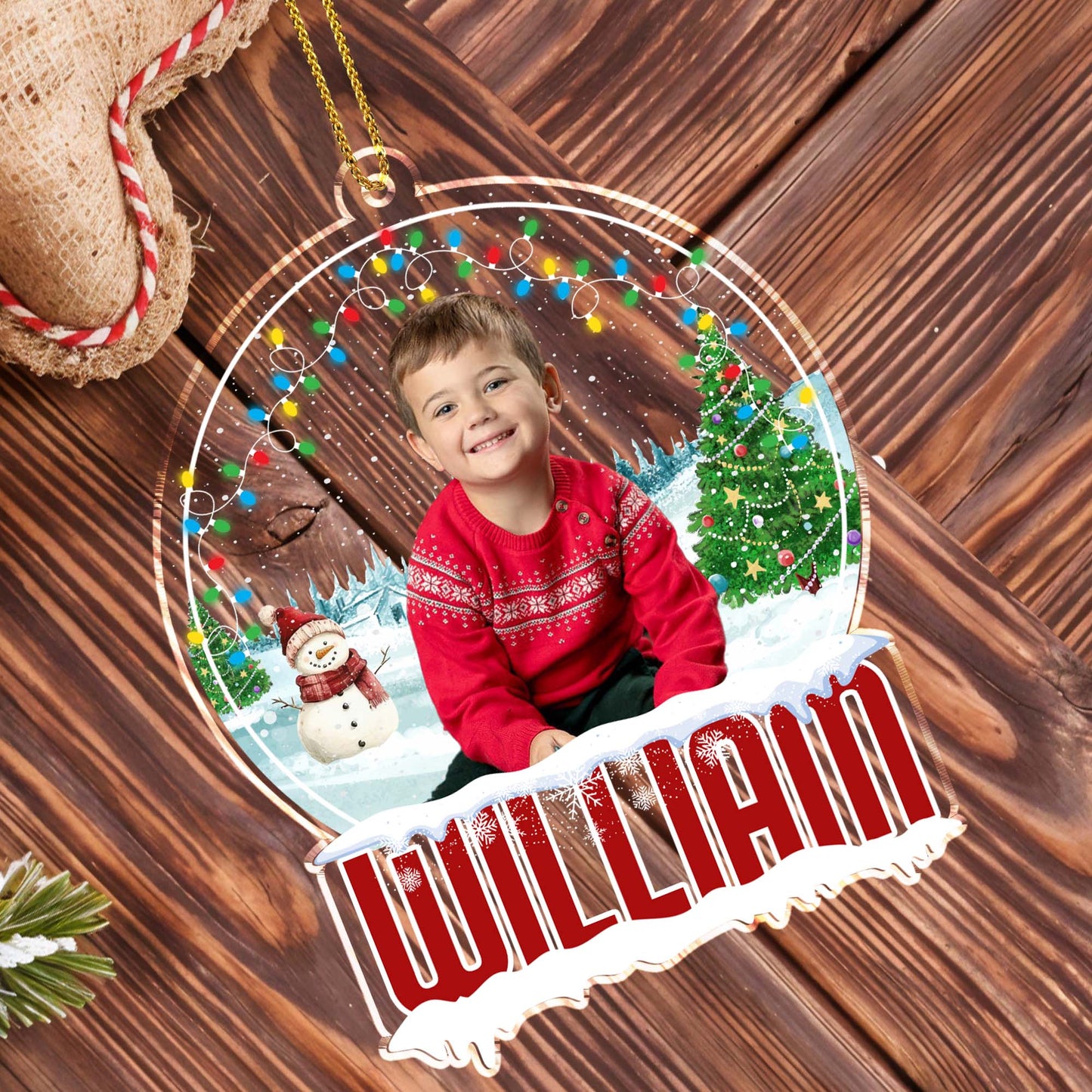 Celebrate Joyful Christmas Moments With Snowman And Festive Lights