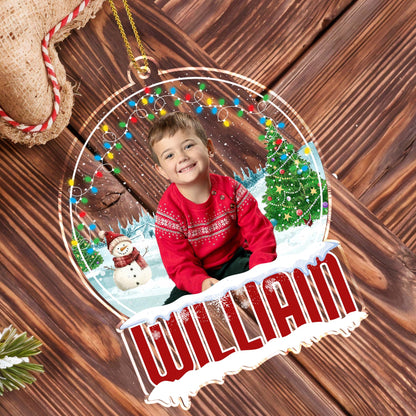 Celebrate Joyful Christmas Moments With Snowman And Festive Lights