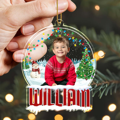 Celebrate Joyful Christmas Moments With Snowman And Festive Lights