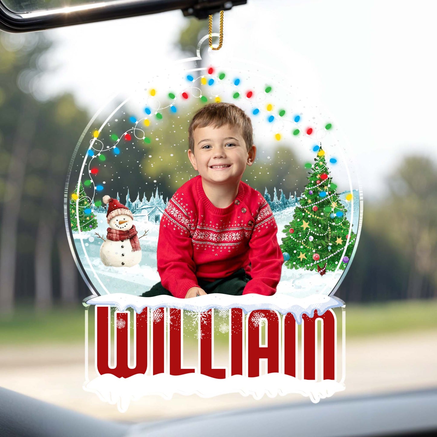 Celebrate Joyful Christmas Moments With Snowman And Festive Lights