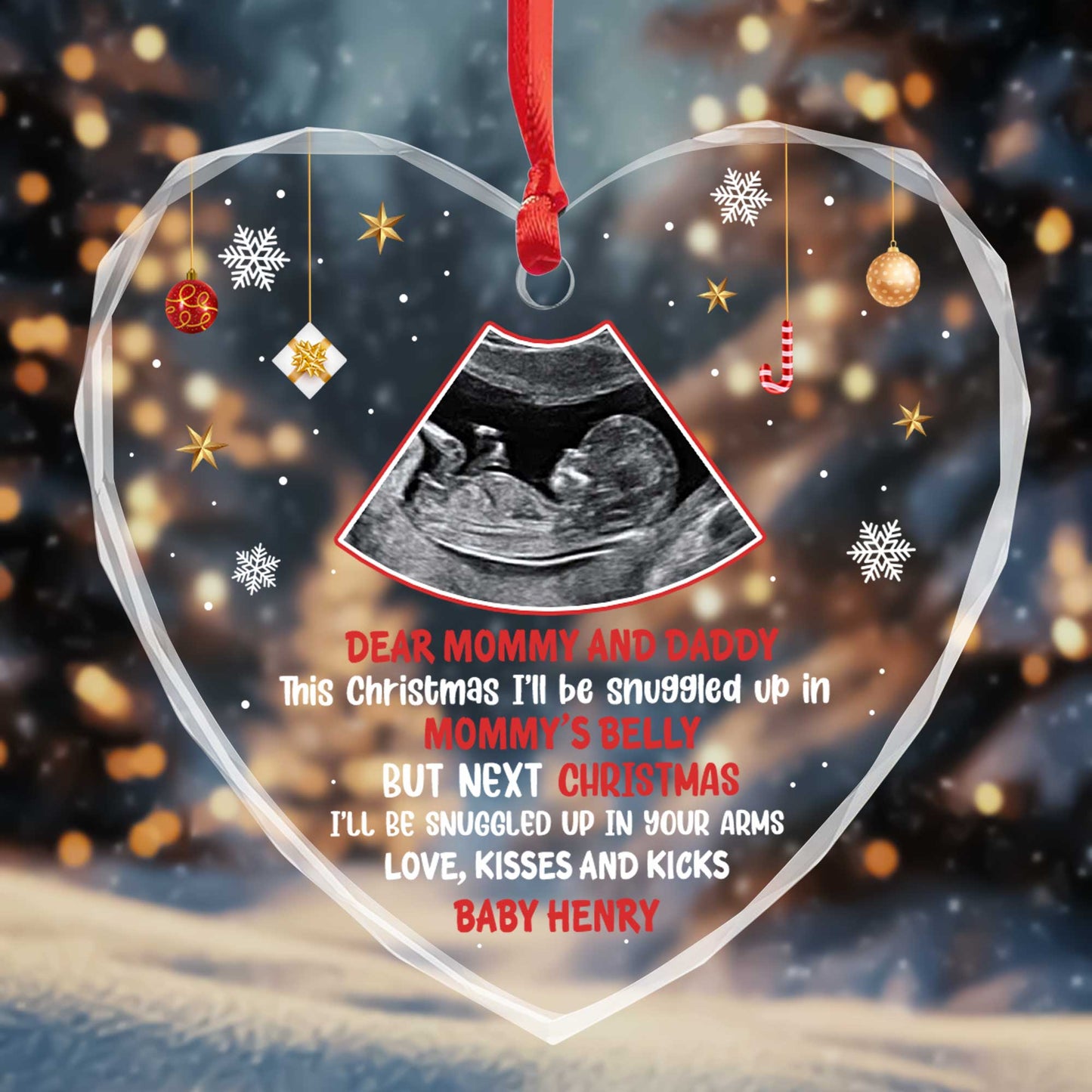 Dear Mommy And Daddy Love Kisses And Kicks