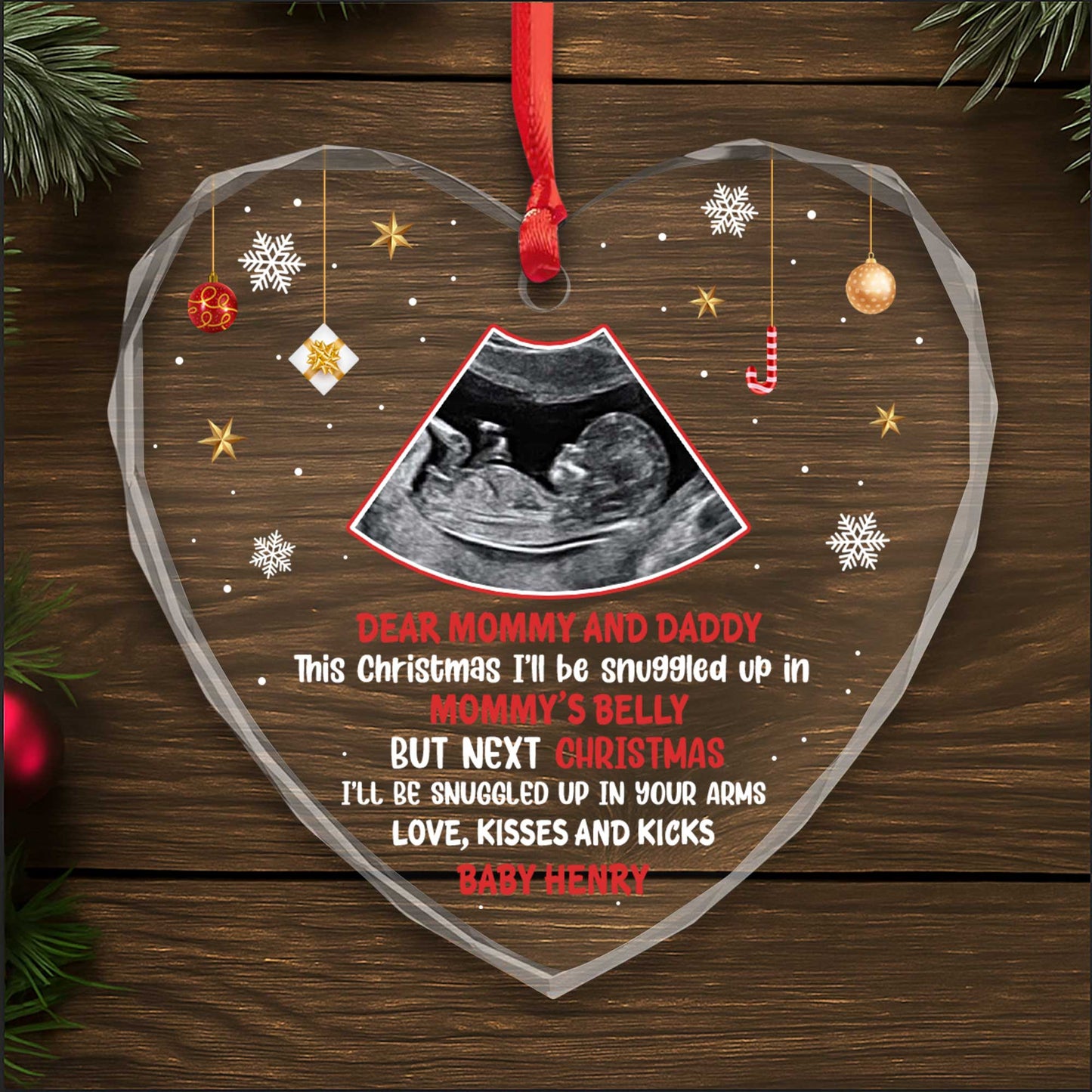 Dear Mommy And Daddy Love Kisses And Kicks