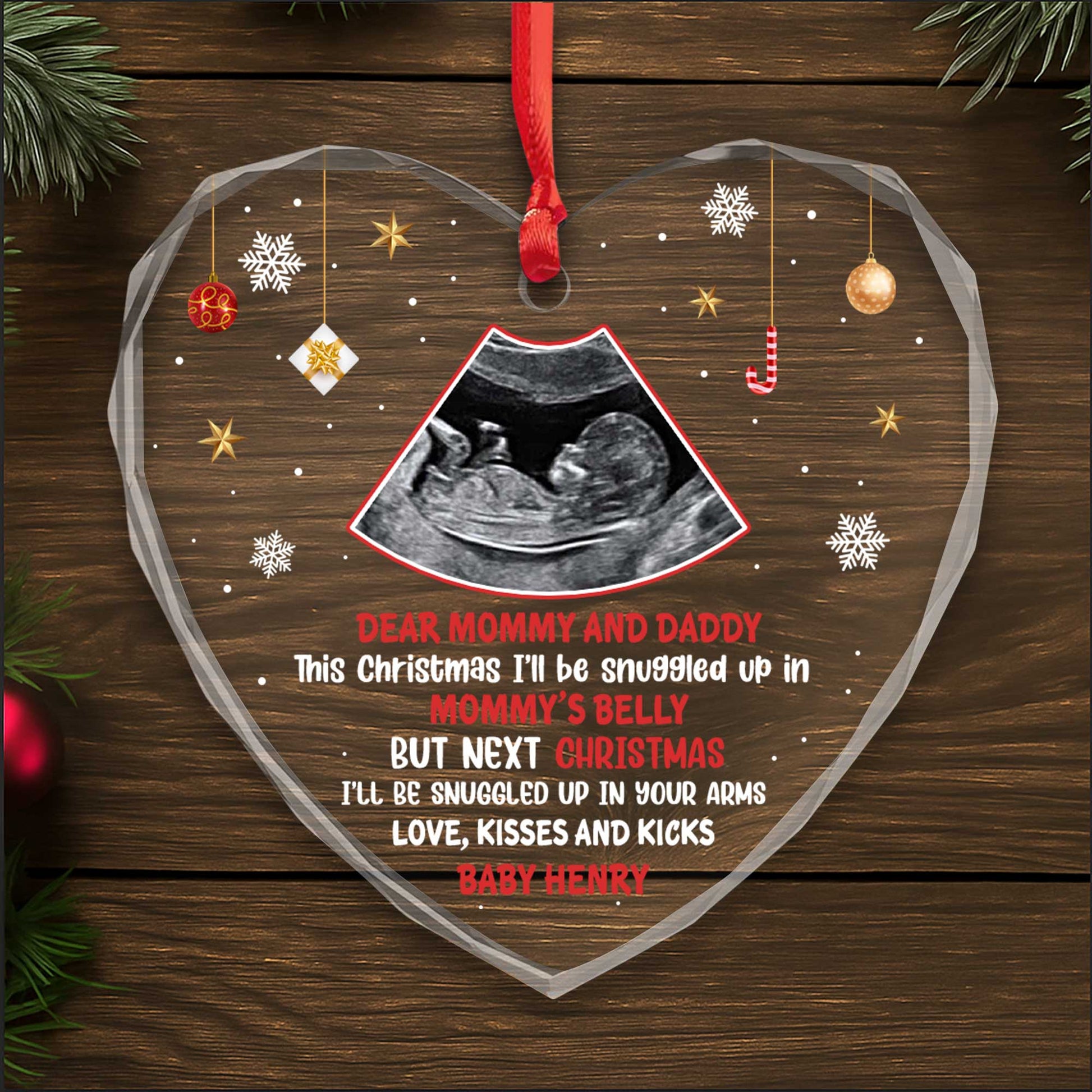 Dear Mommy And Daddy Love Kisses And Kicks