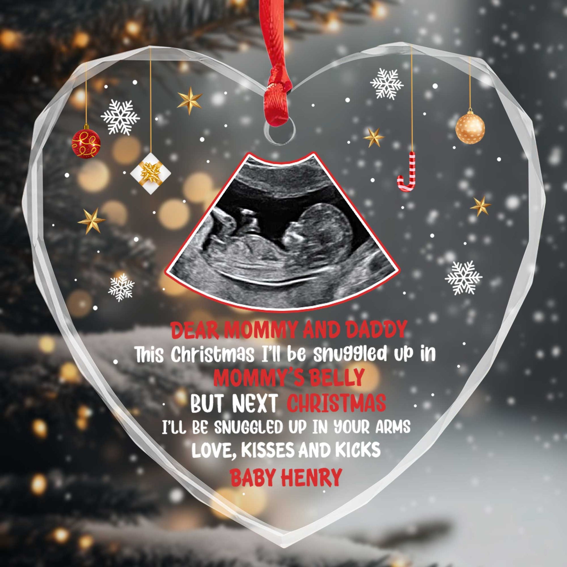 Dear Mommy And Daddy Love Kisses And Kicks