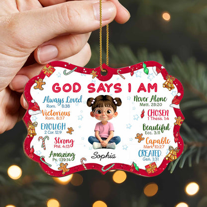 God Says I Am Always Loved, Strong, Amazing Ornament