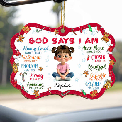 God Says I Am Always Loved, Strong, Amazing Ornament