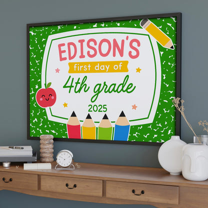 Celebrate First Day Of School With Crayons And Apple