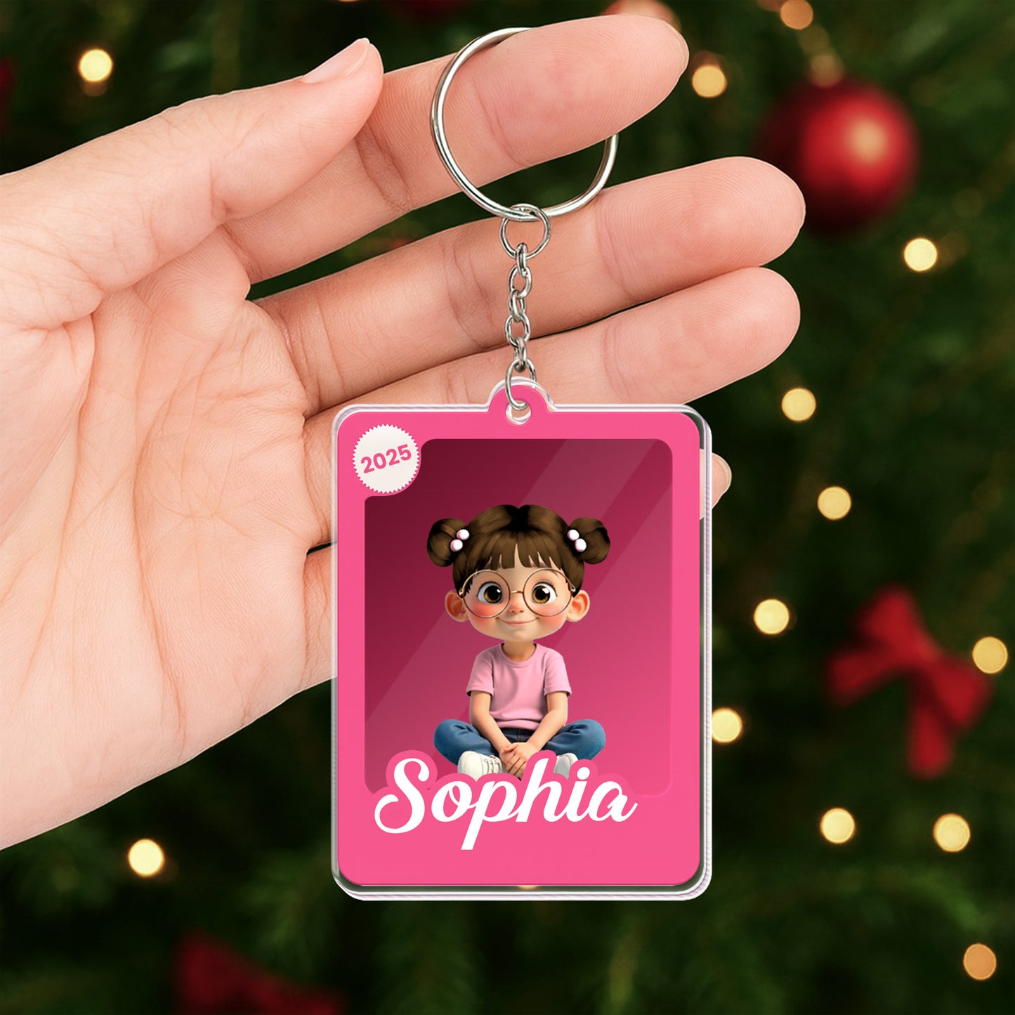 Customize With Your Loved One's Name, Cute Cartoon Girl
