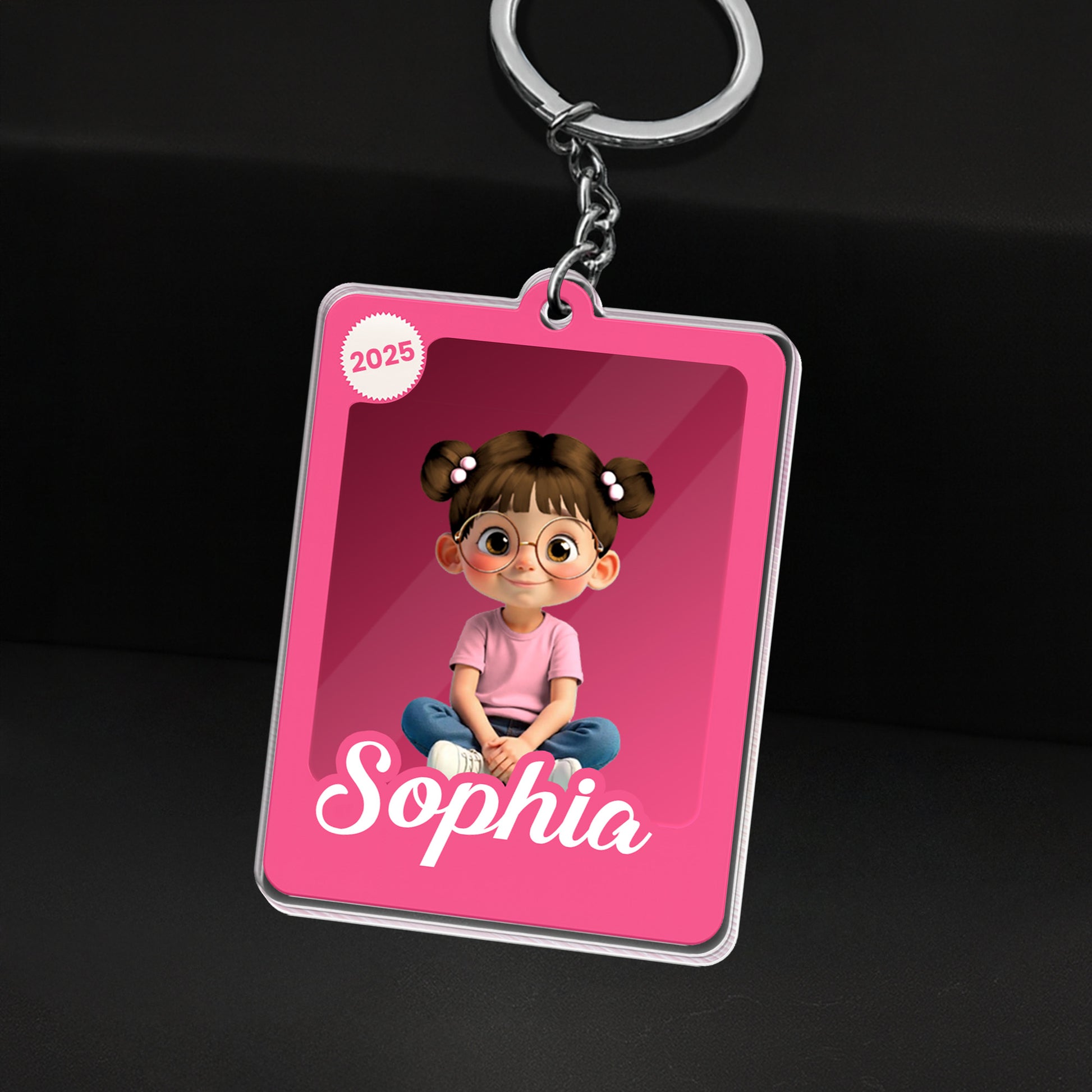 Customize With Your Loved One's Name, Cute Cartoon Girl