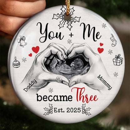 You + Me Became Three, Hands Forming Heart