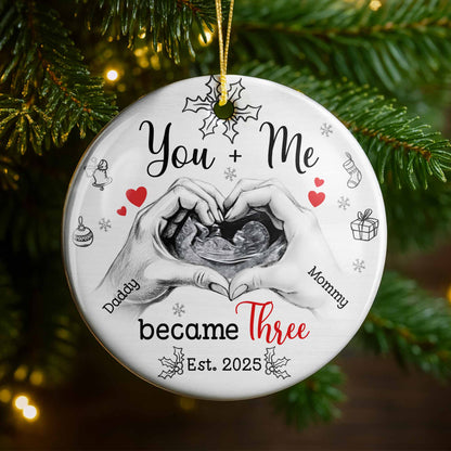 You + Me Became Three, Hands Forming Heart