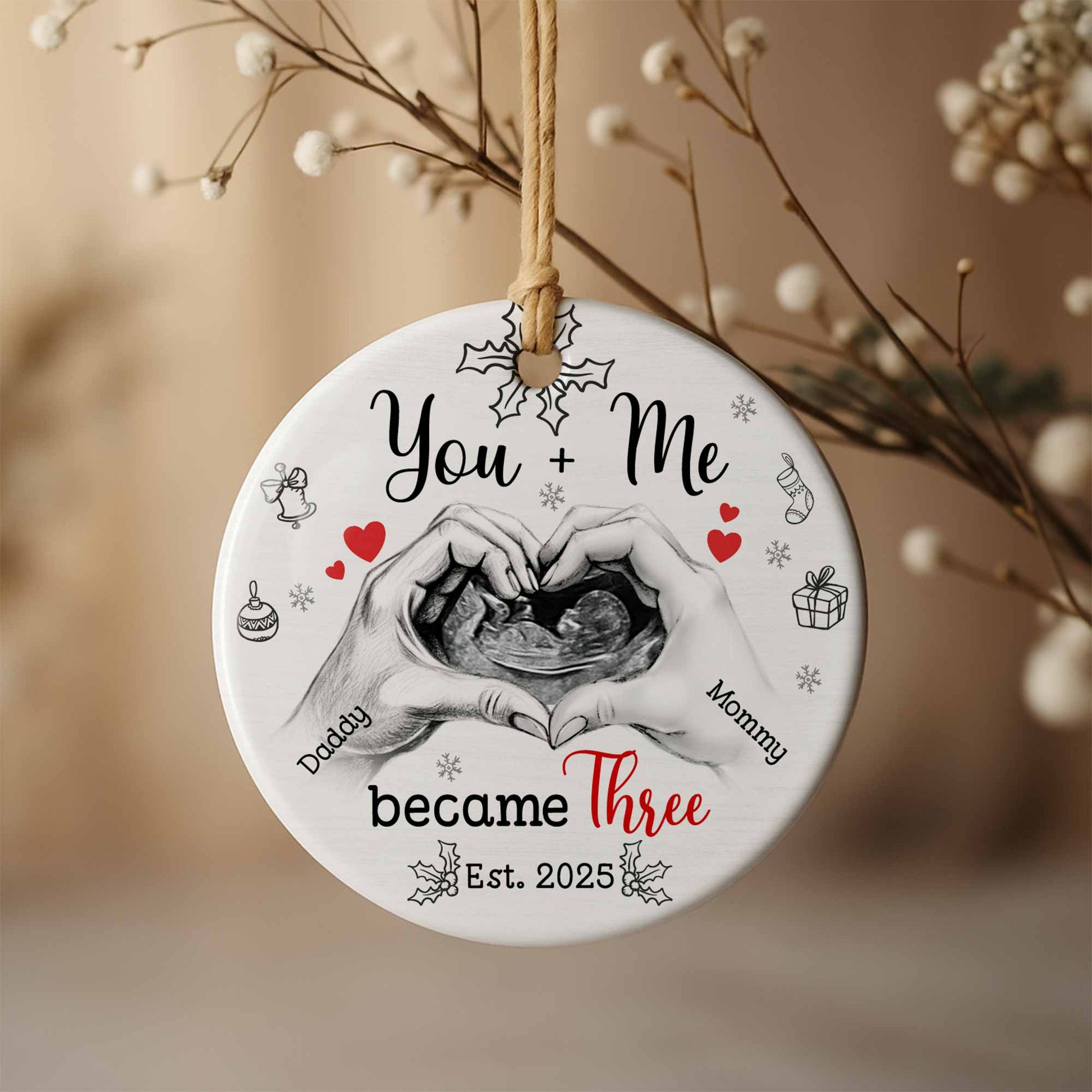 You + Me Became Three, Hands Forming Heart