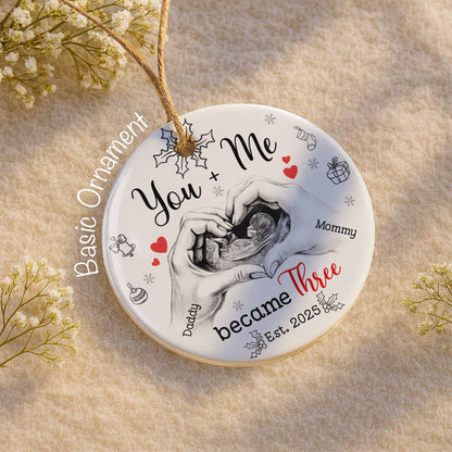 You + Me Became Three, Hands Forming Heart