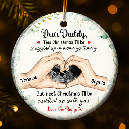 Dear Daddy This Christmas Snuggled Up Love The Bump
