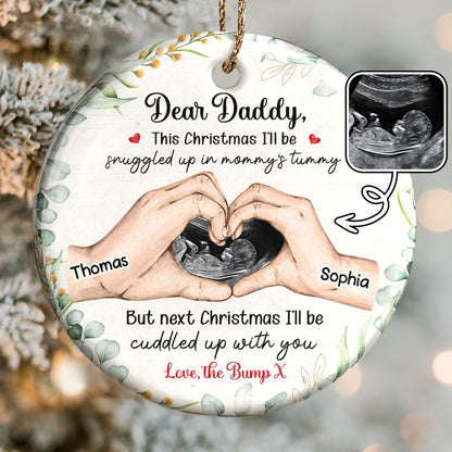 Dear Daddy This Christmas Snuggled Up Love The Bump