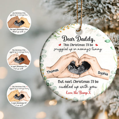 Dear Daddy This Christmas Snuggled Up Love The Bump