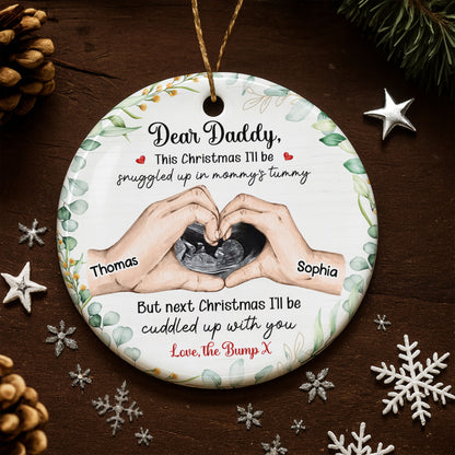 Dear Daddy This Christmas Snuggled Up Love The Bump