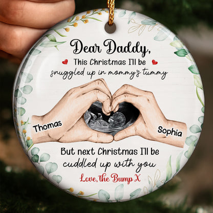 Dear Daddy This Christmas Snuggled Up Love The Bump