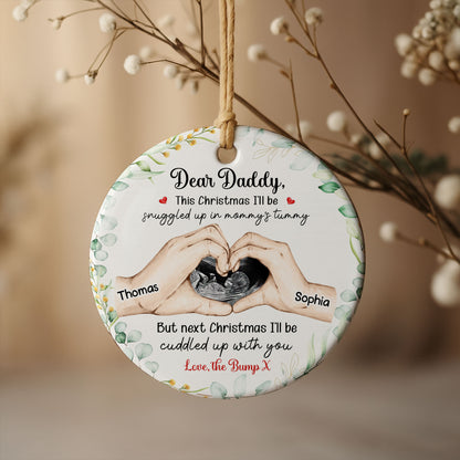 Dear Daddy This Christmas Snuggled Up Love The Bump