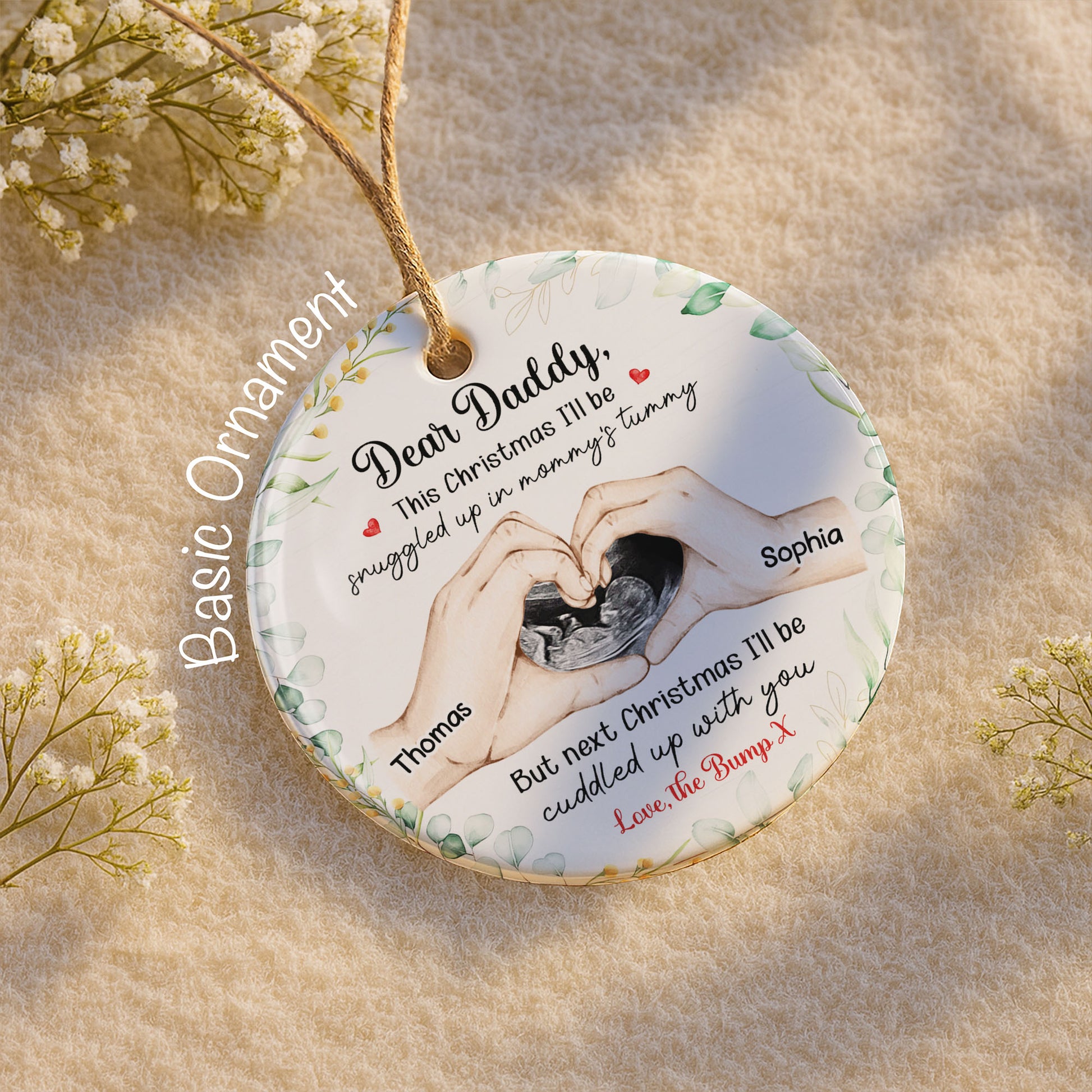 Dear Daddy This Christmas Snuggled Up Love The Bump