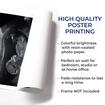 New Baby Coming Soon With Ultrasound Image