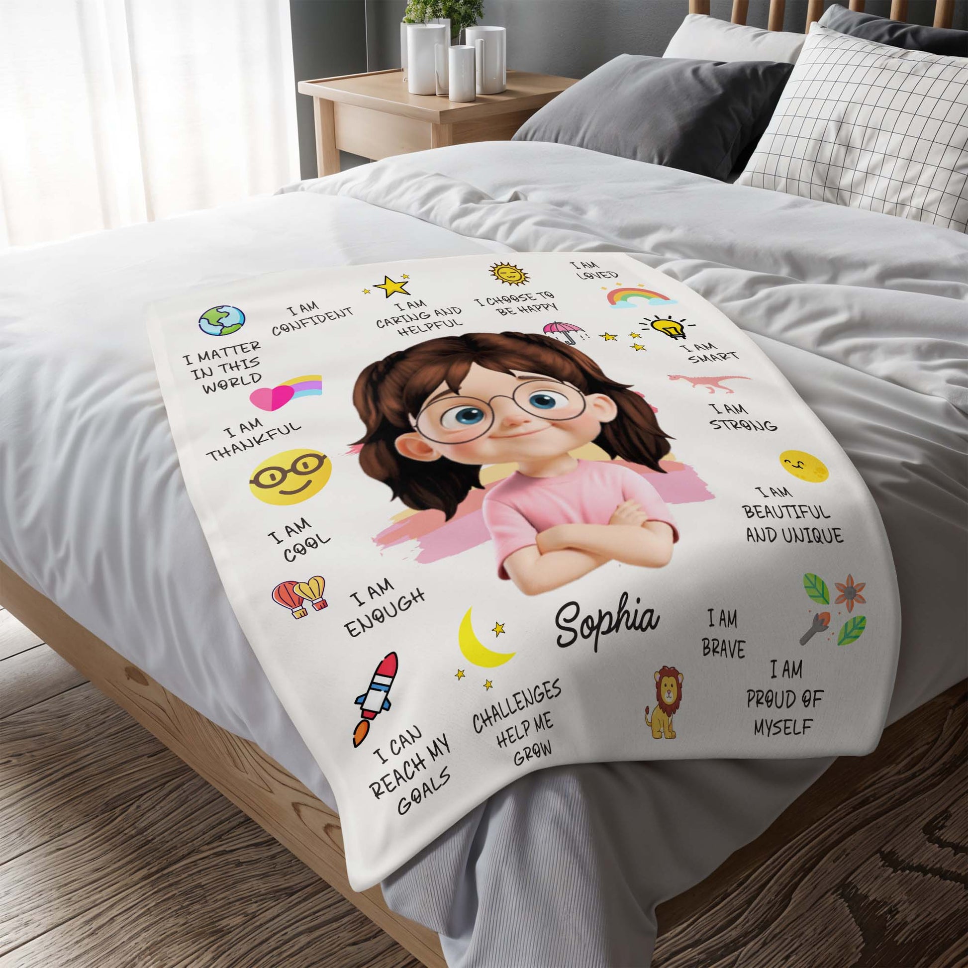 I Am Loved, Choose To Be Happy, Proud of Myself with Positive Affirmations