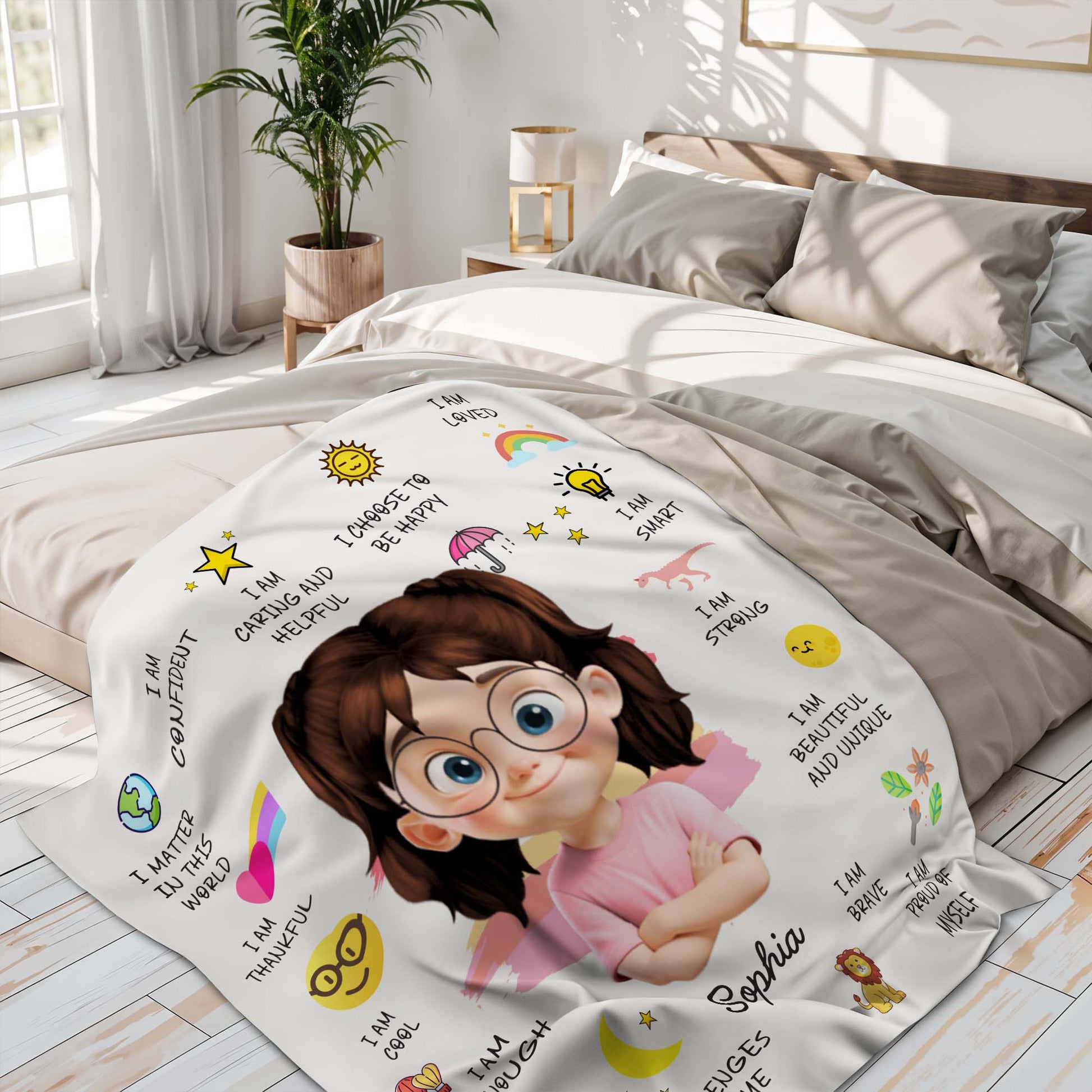 I Am Loved, Choose To Be Happy, Proud of Myself with Positive Affirmations