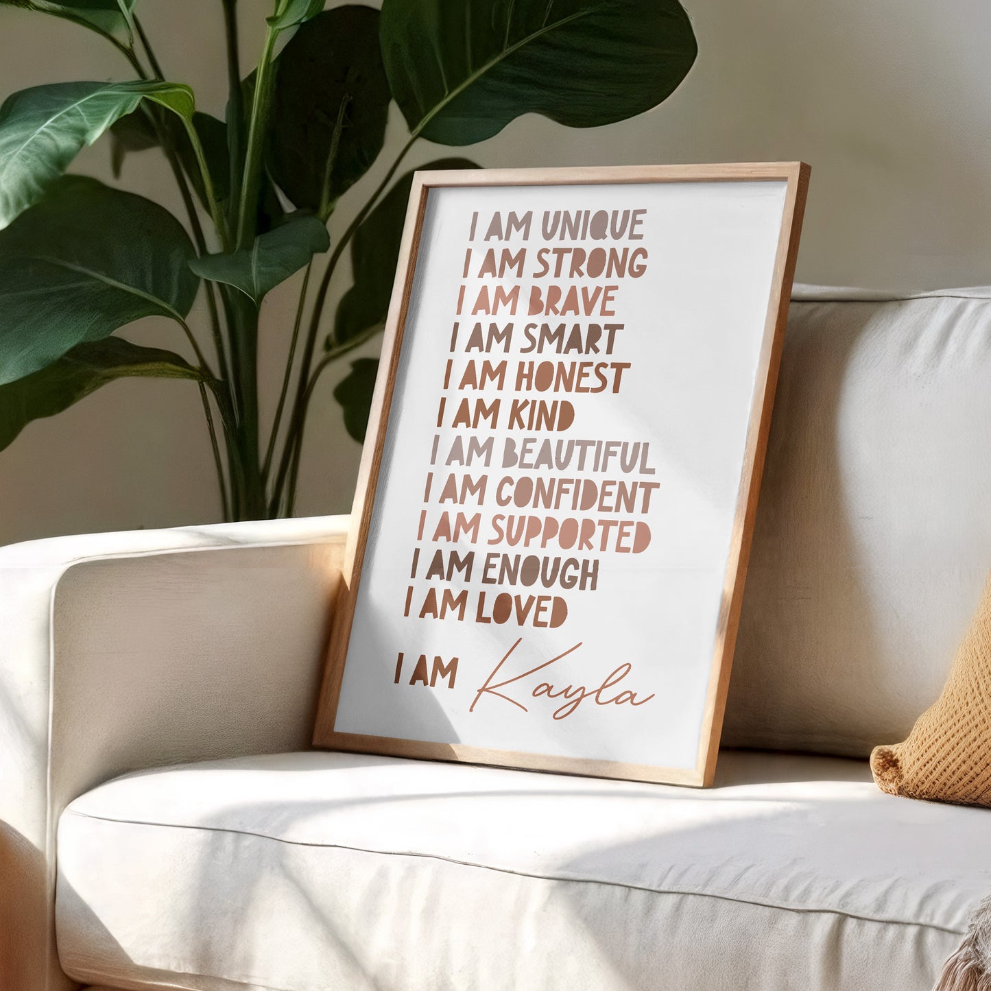 I Am Unique, I Am Loved, Personalized Affirmation