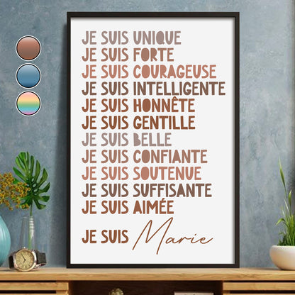 Je Suis Unique And Strong Personal Affirmations