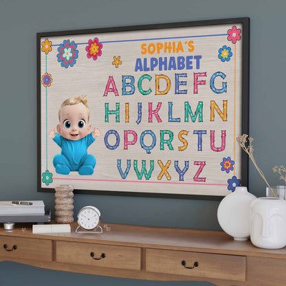 Sophia's Alphabet With Colorful Letters And Cute Baby