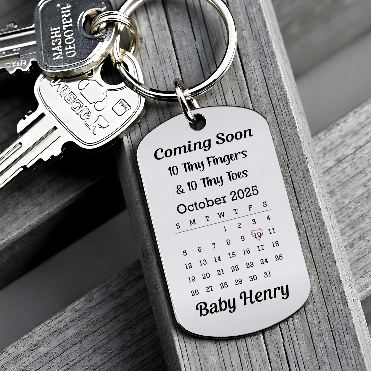 Coming Soon 10 Tiny Fingers And Tiny Toes Ultrasound Keychain