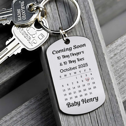Coming Soon 10 Tiny Fingers And Tiny Toes Ultrasound Keychain