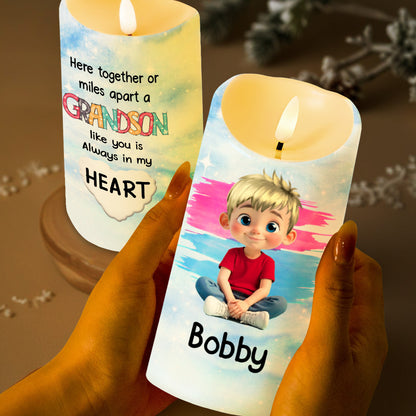 Here Together Or Miles Apart A Grandson Like You