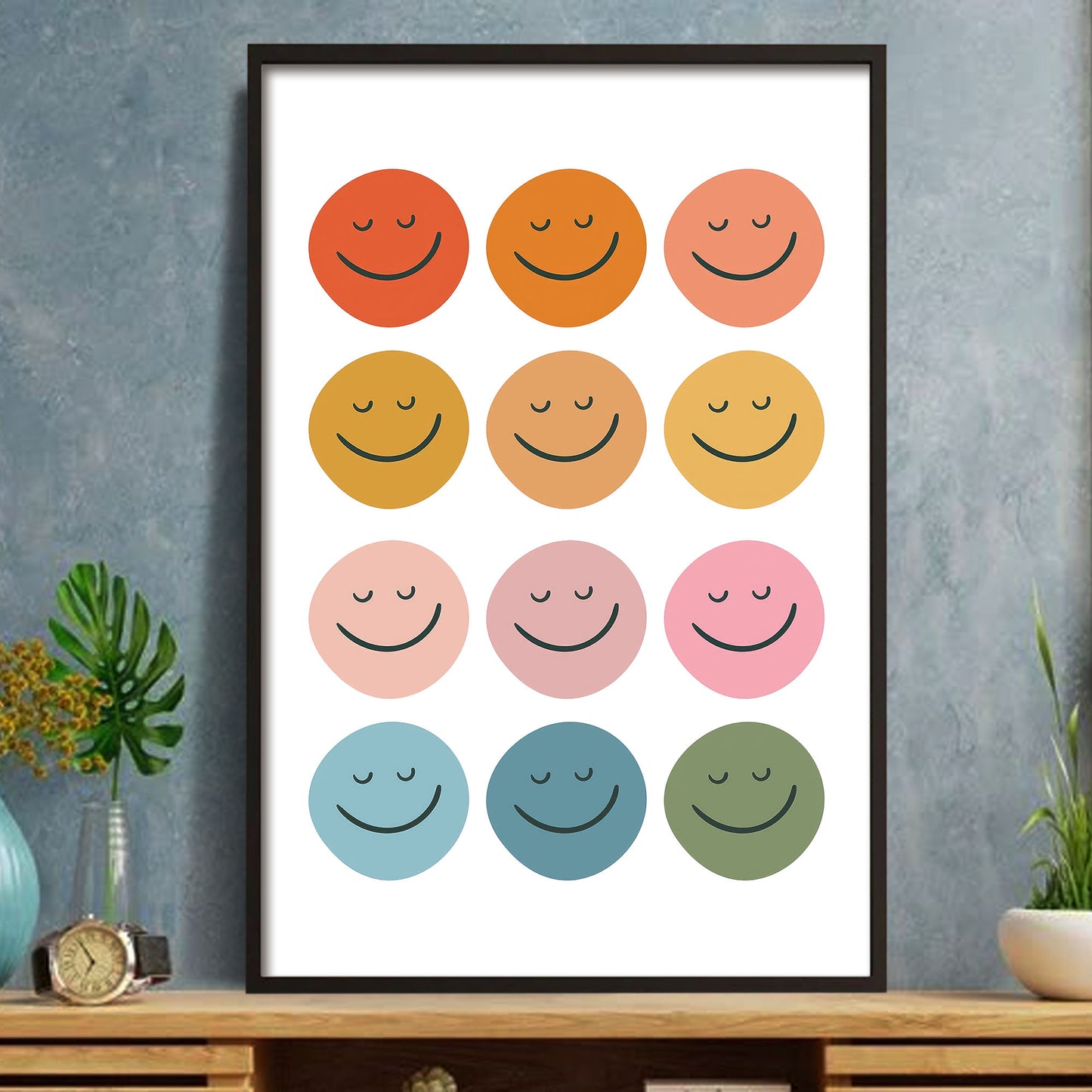 Bring Positivity With Array Of Smiley Faces