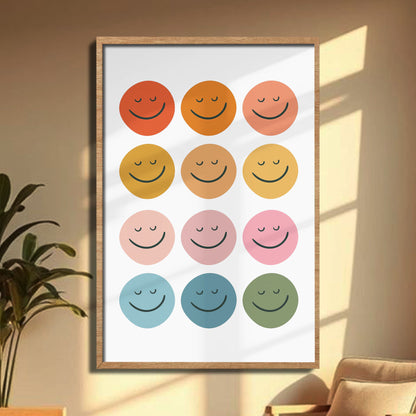 Bring Positivity With Array Of Smiley Faces
