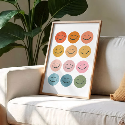 Bring Positivity With Array Of Smiley Faces