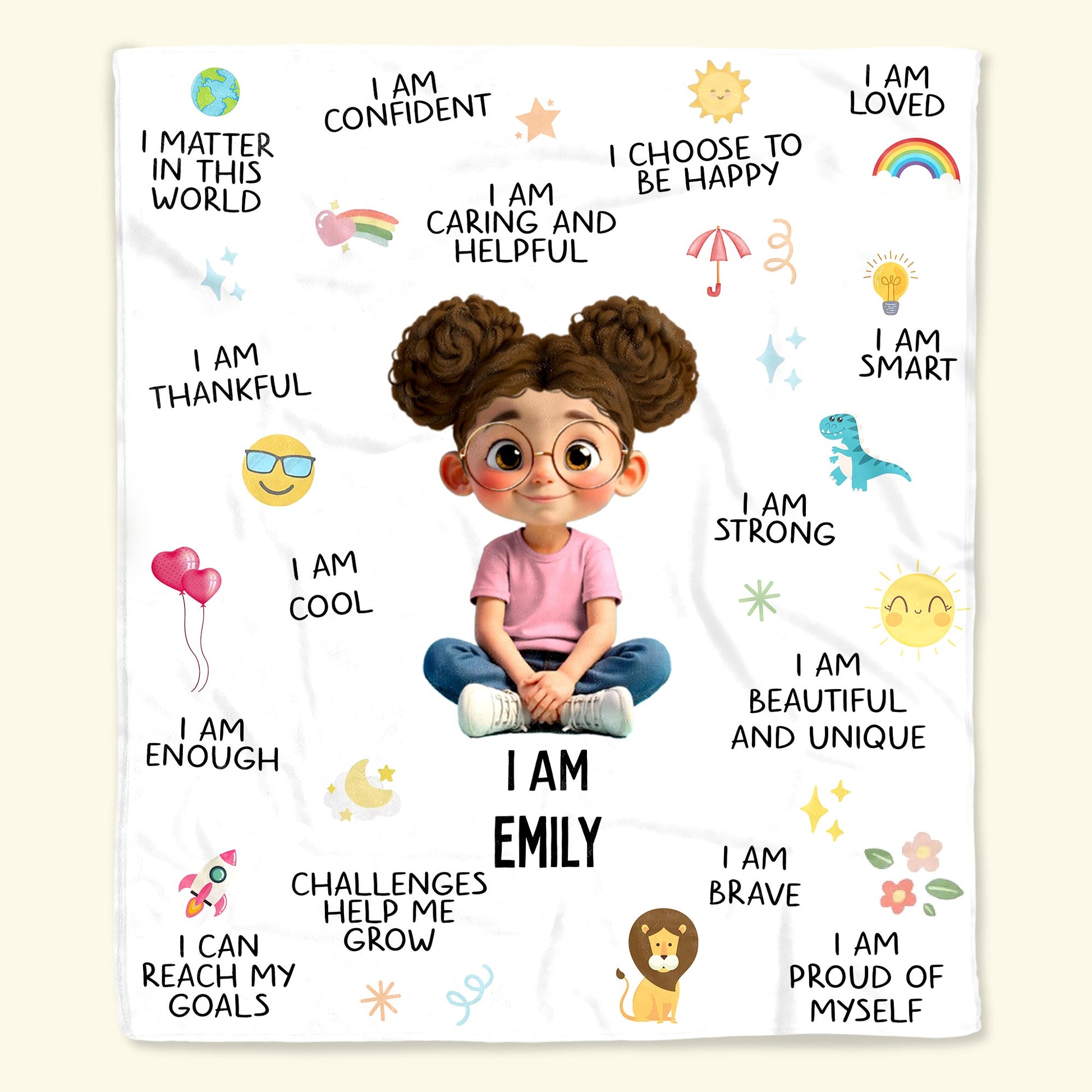 I Am Brave, Beautiful And Unique, Empowering Words For Girls