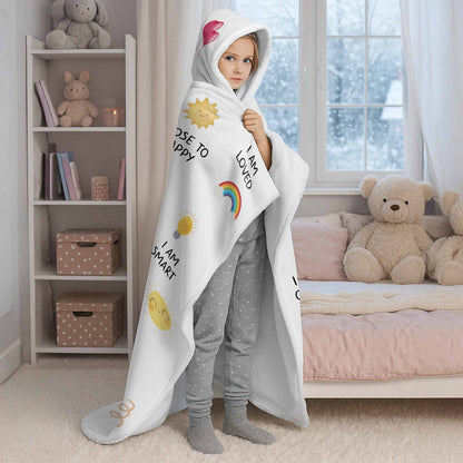 I Am Strong, I Am Loved, Cartoon Character and Stars Blanket