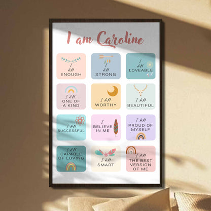 I Am Lovable, Beautiful, Successful, Self Affirmation Poster