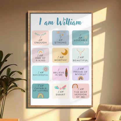 I Am Lovable, Beautiful, Successful, Self Affirmation Poster
